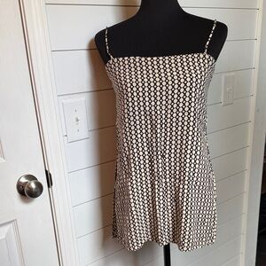 DISSH Amara Beige and Black Patterned cami top